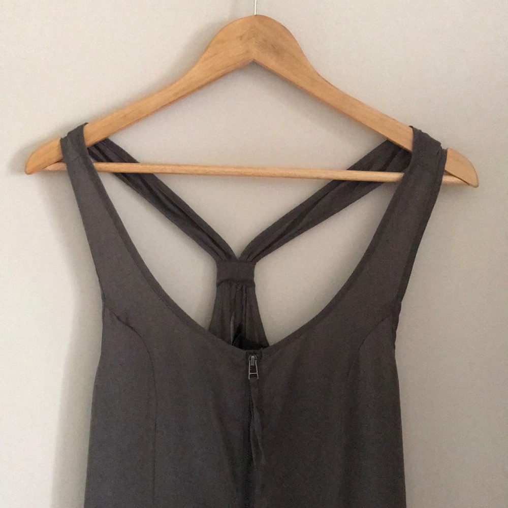 H&M Gray Ruffle Dress - Picture 2 of 7